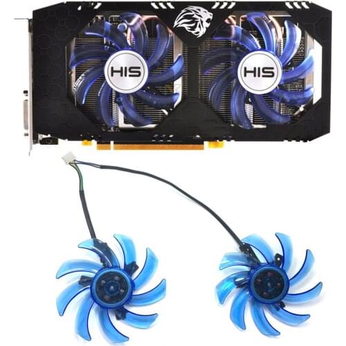 Original 85mm FDC10H12S9-C 4PIN PC Cooling fan GPU Graphics card fan replacement For HIS RX 470 Turbo RX 470 OC 4GB RX474 RX570