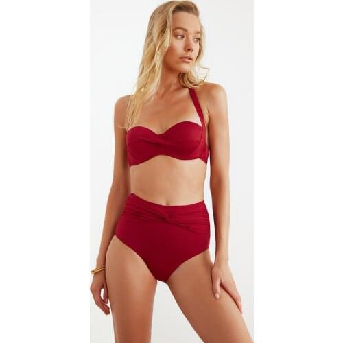 Trendyol Loop Detailed High Bel Bikini Bottom TBESS20BA0206