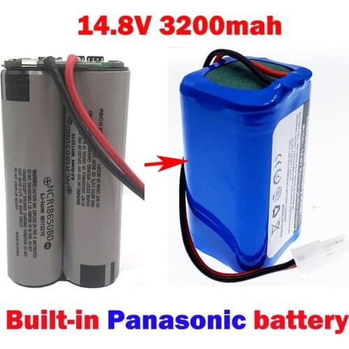Panasonic 14.8V 3200mAh rechargeable li-Ion battery for Ilife a4 a4s v7 a6 v7s sweeping robot vacuum cleaner 4S1P full capacity