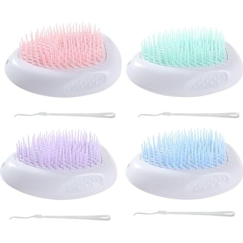 Cat Beauty Massage Brush One Button Hair Removal Brush, Cat Hair Cleaner Dog Cleaning Comb Pet Massage Comb