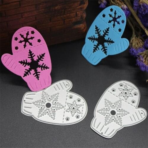YINISE Metal Cutting Dies For Scrapbooking Stencils Snowflake Gloves DIY PAPER Album Cards MAKING Embossing Folder Die Cutter
