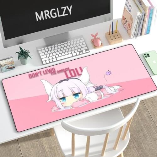 Cute Sexy Anime Girl Mouse Pad Comtuper Kanna DeskMat Large Mousepad Gaming Accessoroes Laptop Gamer Keyboard Waterproof MausMat