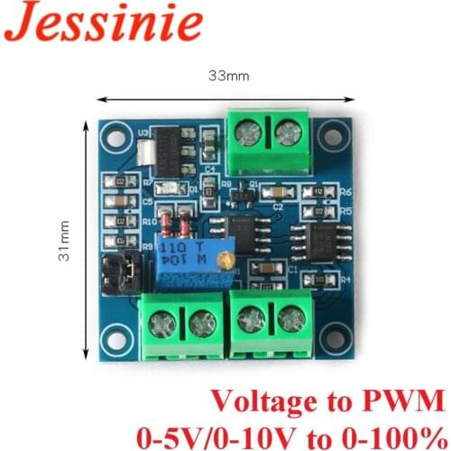 Voltage to PWM Converter Module 0-5V 0-10V to 0-100% PWM Adjustable Power Module