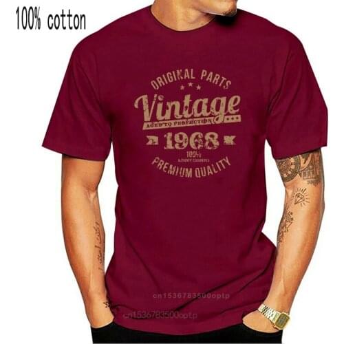 Vintage Original Parts 1968 Mens 51St Birthday Funny T-Shirt 51 Year Old Present 49Th 30Th 40Th 50Th Birthday Tee Shirt