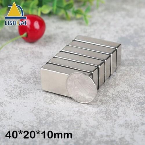 N35 Super Strong Rare Earth Neodymium Permanent Magnet/NdFeB Magnet Block 40*20*10