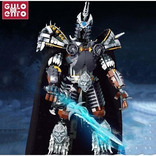 WOW Arthas Model Lich King Frostmourne Weapon Set Building Blocks Creative IDEAS Bricks Assembly DIY Toys For Kids Boys Gifts