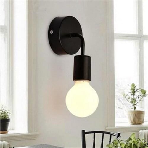 Factory wholesale wall Lighting Simple Iron Art Vintage Wall Lamp Living Room Creative Passage Bedside Sconce Wall Lights