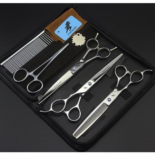 Left-Hand 3Pcs/Set 7" Pet Scissors