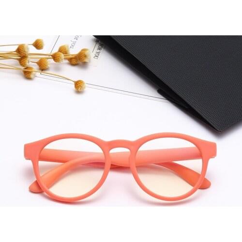 2020 NEW Boy Girl Anti Blue Light Rubber Glasses Fashion Round Colorful Kids Goggles Children Anti-Blue Light Spectacles TR90