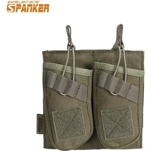 EXCELLENT ELITE SPANKER Tactical Double AK47 Ammo Clips Hunting Equipment Bag Military Molle Magazine Pouch