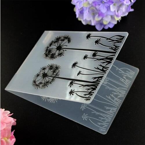 Dandelion Plastic Embossing Folders for DIY Scrapbooking Paper Craft/Card Making Decoration Supplies Y025