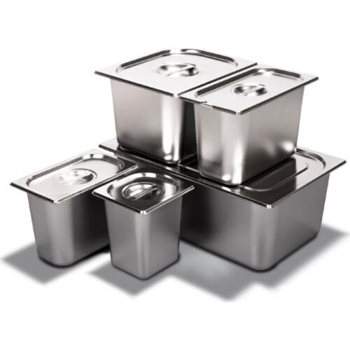 Stainless Steel Steam Table Water Pan with Lid,Food Pan For Food Warmer Buffet Server for Parties, Restaurants, Catering Supply