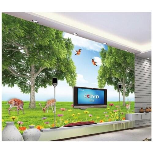 Custom 3d photo wallpaper 3d wall murals wallpaper Super clear 3 d landscape setting wall paper 3d living room home decor