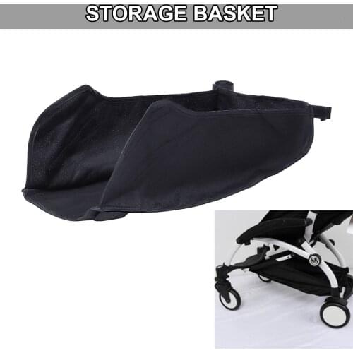 Baby Stroller Pushchair Attachable Bottle Drink Food Storage Basket For Babyzen yoyo yoya Stroller Hook&loop Fixed Adjustable