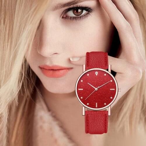 Luxury Women Watches Quartz Watch Imitation Leather Belt Starry Sky Fashion Ladies Wristwatch Gift Clock Montre Femme