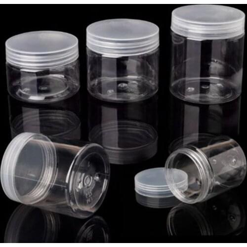 Wide Round Clear Food Storage Container Sealed Jar Box with Lid Organizer Boxes Kitchen Tool