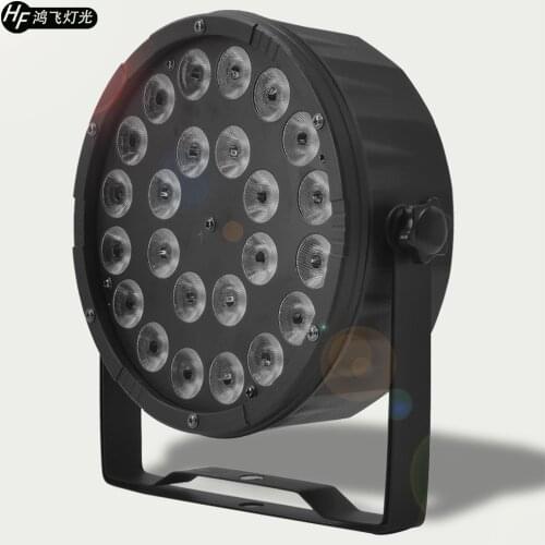 24x12w Led Par Light RGBW 4in1 Flat Par Light DMX512 Full Color Stage Dyeing Lights