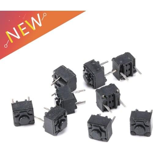 20pcs 6*6 Tact Switch Tactile Push Button Switch Kit, Height:6MM DIP 2P micro switch 6x6 Key switch