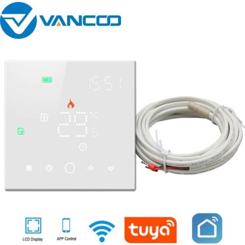 Tuya Smart Thermostat 220V WIFI Temperature Controller With LCD Display Electric Floor Heating Work with Google Home and Alaxe