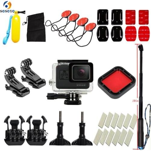 Waterproof case housing shell filter Protection Frame Diving surfing Selfie bracket For gopro hero5 6 7 Camera Accessories kits