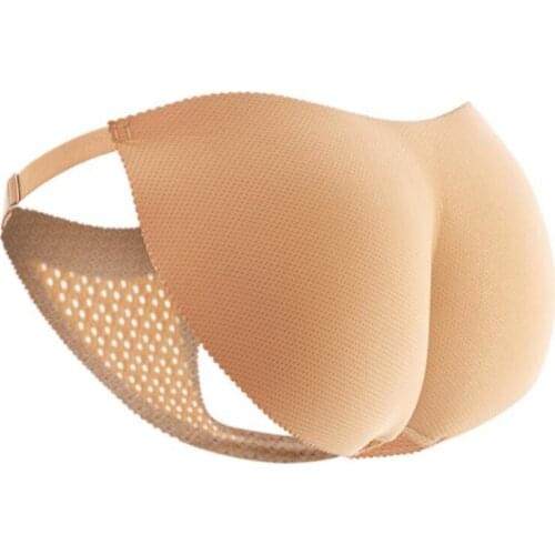 Women Sponge Padded Fake Ass Panties Hip Butt Lifter UP Underwear Bottom Push Up Adjusted Strap G-string Seamless BIkini Pants