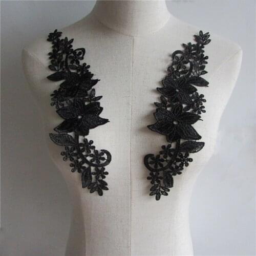 New arrive High quality Embroidery Lace Collar DIY A Pair For Sale Neckline Clothing Sewing Accessories Crafts YL211-YL261