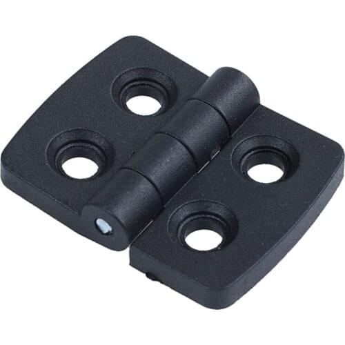 10pcs reinforced black plastic door hinges 40mm x 30mm