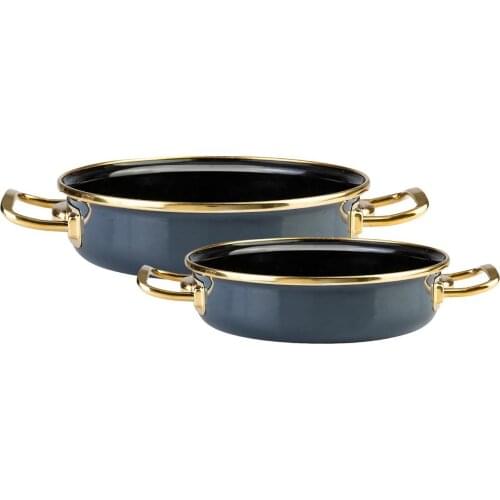 2 enamel set kitchen product is a great product for cooking, you can use it in electric and gas cookers