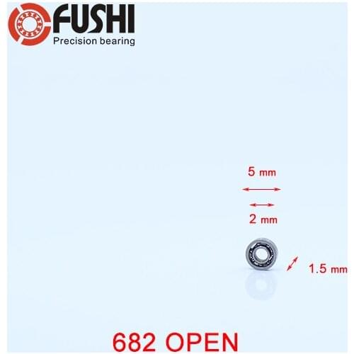 682 OPEN Bearing ABEC-1 ( 10 PCS ) 2*5*1.5 mm 618/2 Miniature Radial 682 Ball Bearings