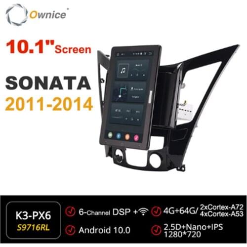 Ownice 1280*720 Android 10.0 Car Radio forHyundai Sonata 2011-2014 Audio System Player Multimedia head Unit 10.1" IPS Rotatable