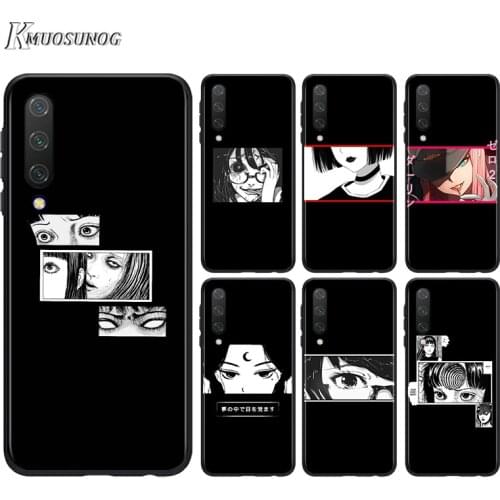 Sad Japanese Anime Aesthetic For Huawei Nova 7SE 5G 7I 6SE 5T 5E 5I 5Z 5 4E 4 3I 3E 3 2I 2 Lite 2 Pro 2017 Black Phone Case