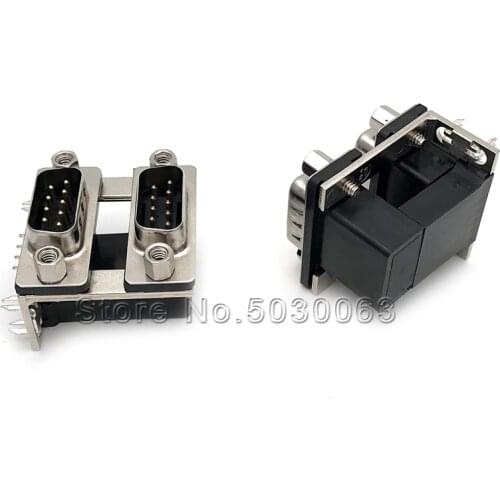 DB9 Double Layer 9P Conjoined male to male Wide Body 19.05 DR9 Bending Needle Welding Plate Horse hooves