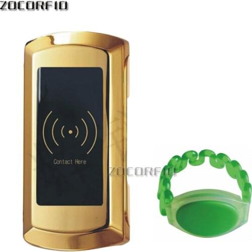 High quality storage ZOCO RFID EM 125KHZ Cupboard lock electronic lock,RFID cabinet lock Free 1 bracelet card
