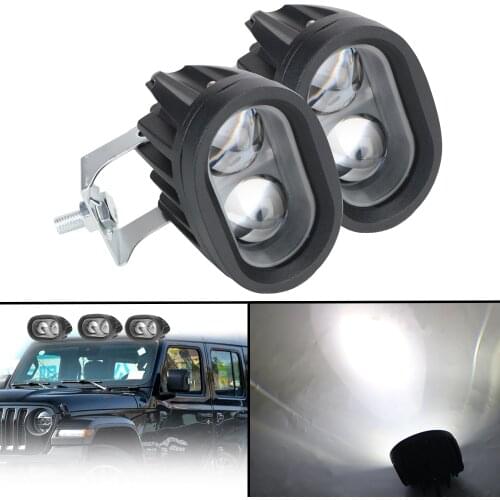 9-80V 20W 4D Projector Lens Motorcycle Headlight LED Work Light Spotlight Truck Position Fog Lamp Off Road 4x4 Car Accessories