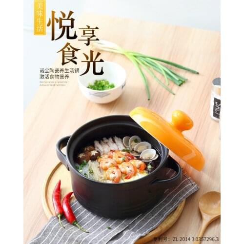 Creative Home Kitchen Gift Shallow Household Thermal Resistant Ceramic Sand Hotpot