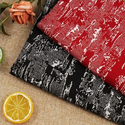 Flax cotton yarn dyed map jacquard fabric is used for retro jacket skirt shoes and hats home textile accessories DIY fabrics