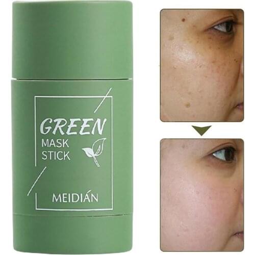 Green Tea Purifying Stick Mask Oil Control Anti-Acne Eggplant Solid Fine