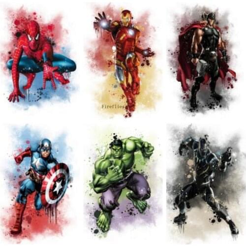 Marvel Avengers Diamond Painting Captain America Spiderman Diamond Embroidery Wall Art Cross Stitch Kits Mosaic Room Decor