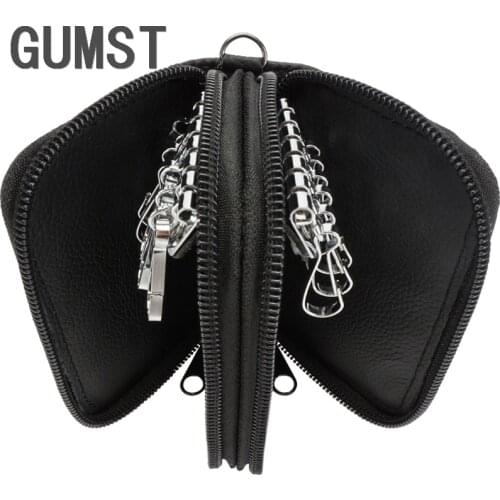 New Arrival Men Key Bag Coin Purse Double Zipper Key Wallets Fashion Women Housekeeper Card Key Holders