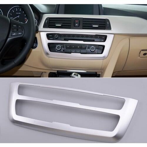 Car Front Center Console Frame Cover Trim Decoration Moulding ABS Silver Fit For BMW 3 4 Series 2014 2015 2016 2017