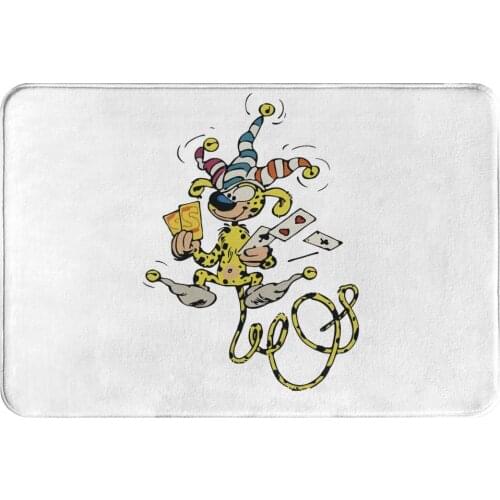 Gaston Lagaffe Comic Anti-Slip Doormat Kitchen Mat Marsupilami Playing Cards Hallway Carpet Entrance Door Rug Bedroom Decorative