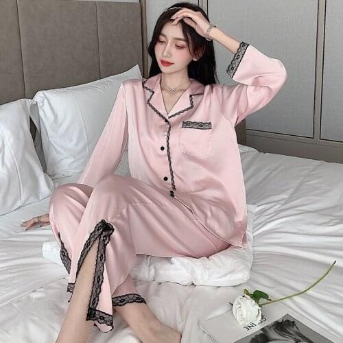 QWEEK Women's Satin Pajamas China