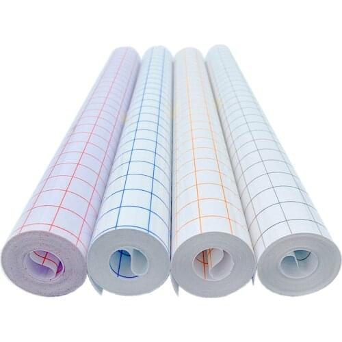 Self-adhesive PET Lettering Transfer Film Transparent Alignment Grid Decorative Tape for Advertising