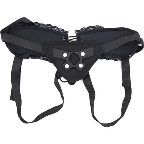 Lesbian Strap on Dildo Vibrator Strapon Penis Panty with O-ring Adjustable Corset Harness Lesbian Sex Toy for Women No Vibrator