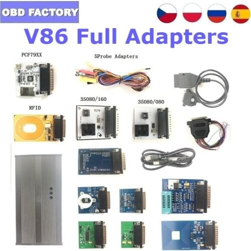 V85 Iprog Pro ECU Programmer Support IMMO+Mileage Correction+Airbag Reset Car Diagnostic Tool CarProg Digiprog3 Tango Iprog