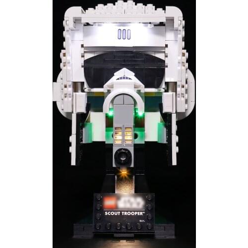 Vonado LED Lighting Set for 75305 Scout Trooper Helmet Light Kit, Not Included the Building Block