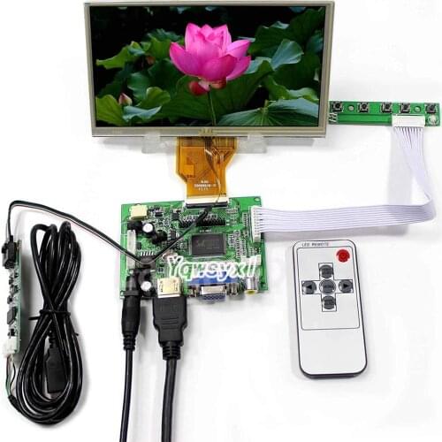 New 6.5 inch LCD screen Monitor AT065TN14 800X480 Driver Board touch screen kit compatible-HDMI VGA 2AV Controller board