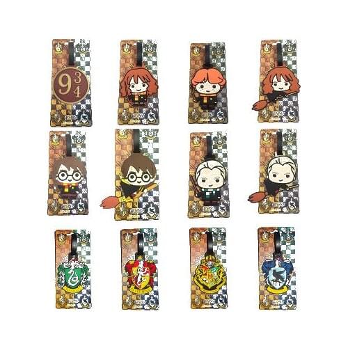 Harri Potter luggage Badge Hermione Badge Luggage Tags 9 & 3/4 PVC suitcase card pendant