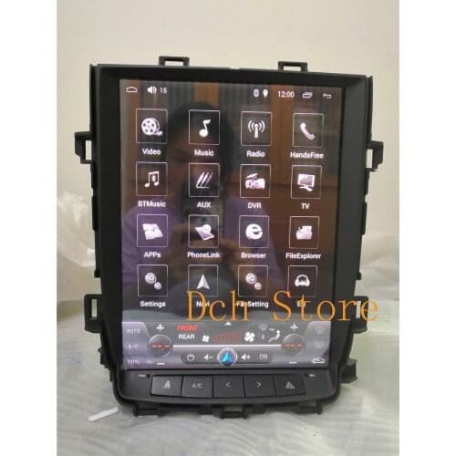 12.1'' Vertical tesla style Android 9.0 Car DVD player GPS Navigation for Toyota Alphard Vellfire 20 series 2008-2014