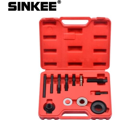 12Pc Power Steering Alternator Pulley Puller Installer Kits For GM Chrysler Ford SK1006